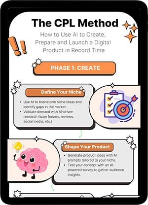 Free Cheat Sheet Online Success Coaching - FREE CHEAT SHEET: Create High Profit Digital Products In A Fraction Of The Time Using The Power Of AI